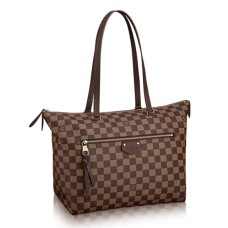 L Vuitton N41013 Iena MM Shoulder Bag Damier Ebene Canvas