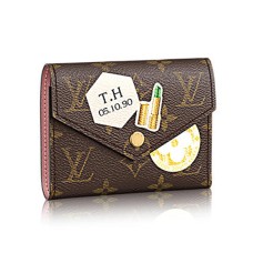 L Vuitton P00182 Victorine Wallet My World Tour Monogram Canvas