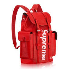 L Vuitton x Supreme M53414 Christopher PM Backpack Epi Leather
