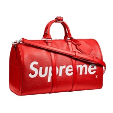 L Vuitton x Supreme Keepall Bandouliere 45 M53419 Epi Leather
