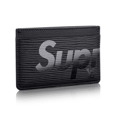 L Vuitton x Supreme Porte Carte Simple Card Holder M67753 Epi Leather