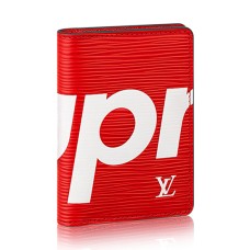 L Vuitton x Supreme Pocket Organiser M67714 Epi Leather L Vuitton x Supreme Pocket Organiser M67714 Epi Leather