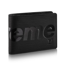 L Vuitton x Supreme Slender Wallet M67718 Epi Leather L Vuitton x Supreme Slender Wallet M67718 Epi Leather