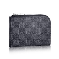 L Vuitton Coin Purse N63237 Damier Graphite Canvas
