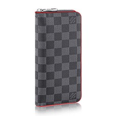 L Vuitton Zippy Wallet Vertical N63304 Damier Graphite Canvas L Vuitton Zippy Wallet Vertical N63304 Damier Graphite Canvas