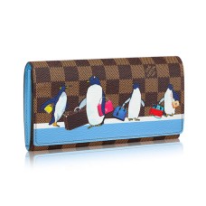 L Vuitton Sarah Wallet N64426 Damier Ebene Canvas