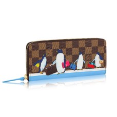L Vuitton Clemence Wallet N64425 Damier Ebene Canvas