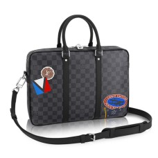 L Vuitton Porte-Documents Voyage PM N41053 Damier Graphite Canvas