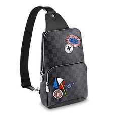 L Vuitton Avenue Sling Bag N41056 Damier Graphite Canvas