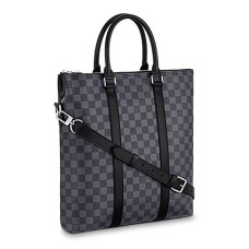 L Vuitton Anton Tote N40000 Damier Graphite Canvas
