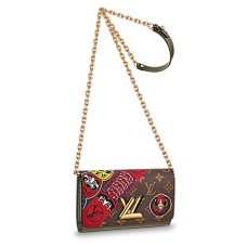 L Vuitton Twist Chain Wallet M67270 Monogram Canvas