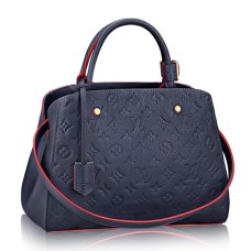 L Vuitton M42746 Montaigne MM Tote Bag Monogram Empreinte Leather