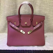 Hermes Birkin 30cm Togo leather Handbag burgundy gold Hermes Birkin 30cm Togo leather Handbag burgundy gold