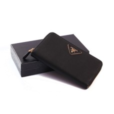 Prada 1M0506 Wallets in Black Prada 1M0506 Wallets in Black