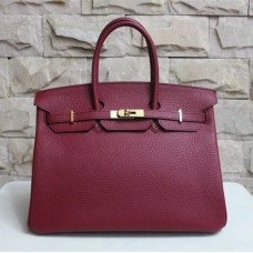 Hermes Birkin 35cm Togo leather Handbag burgundy gold Hermes Birkin 35cm Togo leather Handbag burgundy gold