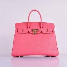 Hermes Birkin 35cm Togo leather Handbags Lip Pink Golden Hermes Birkin 35cm Togo leather Handbags Lip Pink Golden