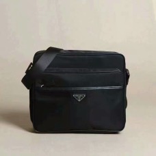 Prada Men's Canvas Crossbody Bag 1028 Black Prada Men's Canvas Crossbody Bag 1028 Black