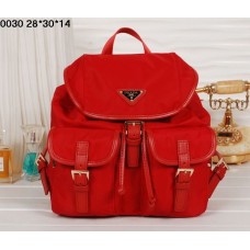 Prada Backpack 0030 Red Satchel Prada Backpack 0030 Red Satchel