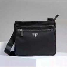 Prada Men's Canvas Crossbody Bag VA251 Black Prada Men's Canvas Crossbody Bag VA251 Black