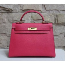 Hermes Kelly 32cm Epsom Leather Handbag Rose Gold