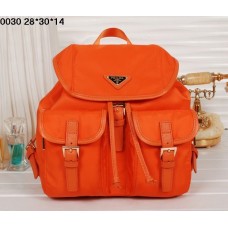 Prada Backpack 0030 Orange Satchel Prada Backpack 0030 Orange Satchel
