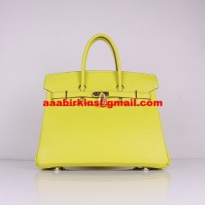 Hermes Birkin 30cm Togo Leather Handbags Lemon Yellow Golden Hermes Birkin 30cm Togo Leather Handbags Lemon Yellow Golden