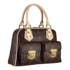 L Vuitton M40026 Manhattan PM Tote Bag Monogram Canvas