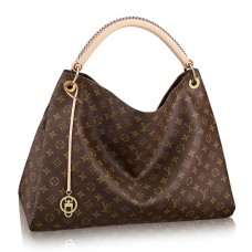 L Vuitton M40249 Artsy MM Hobo Bag Monogram Canvas