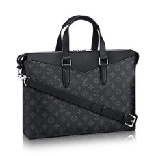 L Vuitton M40566 Briefcase Explorer Briefcase Monogram Eclipse Canvas