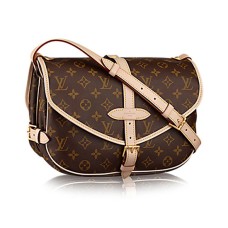 L Vuitton M40710 Saumur MM Crossbody Bag Monogram Canvas