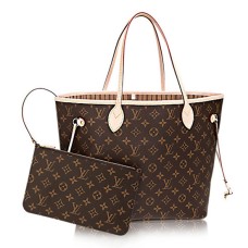L Vuitton M40995 Neverfull MM Shoulder Bag Monogram Canvas