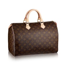 L Vuitton M41107 Speedy 35 Tote Bag Monogram Canvas