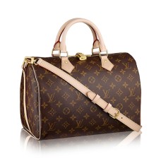 L Vuitton M41112 Speedy Bandouliere 30 Tote Bag Monogram Canvas