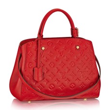 L Vuitton M41194 Montaigne MM Tote Bag Monogram Empreinte Leather