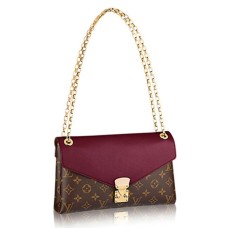 L Vuitton M41200 Pallas Chain Shoulder Bag Monogram Canvas