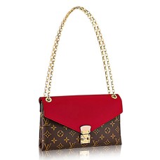L Vuitton M41201 Pallas Chain Shoulder Bag Monogram Canvas