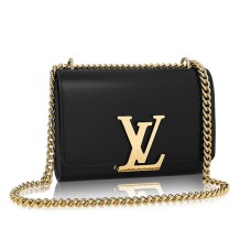 L Vuitton M41279 Chain Louise MM Crossbody Bag Calfskin Leather