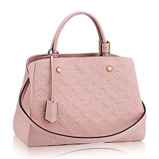 L Vuitton M41394 Montaigne MM Tote Bag Monogram Empreinte Leather