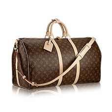 L Vuitton M41414 Keepall Bandouliere 55 Duffel Bag Monogram Canvas