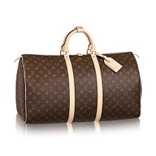 L Vuitton M41424 Keepall 55 Duffel Bag Monogram Canvas