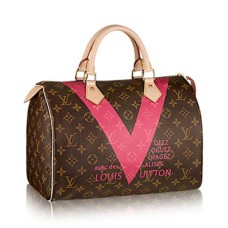 L Vuitton M41533 Speedy 30 Monogram V Tote Bag Monogram Canvas