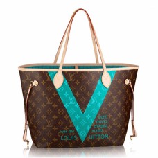 L Vuitton M41601 Neverfull MM Shoulder Bag Monogram Canvas