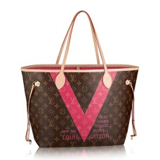 L Vuitton M41602 Neverfull MM Shoulder Bag Monogram Canvas