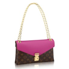 L Vuitton M41635 Pallas Chain Shoulder Bag Monogram Canvas