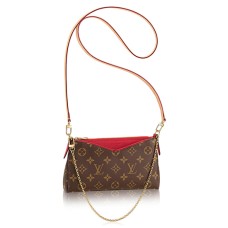 L Vuitton M41638 Pallas Clutch Crossbody Bag Monogram Canvas