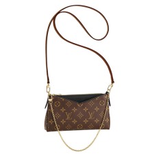 L Vuitton M41639 Pallas Clutch Crossbody Bag Monogram Canvas
