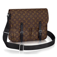 L Vuitton M41643 Christopher Messenger Bag Monogram Macassar Canvas