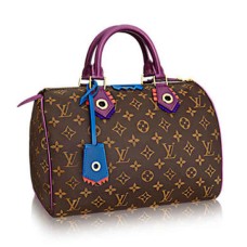 L Vuitton M41666 Speedy 30 Totem Tote Bag Monogram Canvas