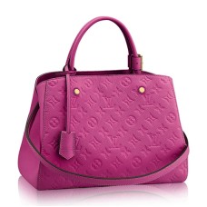 L Vuitton M41675 Montaigne MM Tote Bag Monogram Empreinte Leather
