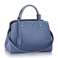 L Vuitton M41757 Montaigne MM Tote Bag Monogram Empreinte Leather